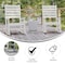 Flash Furniture White All-Weather Outdoor Rocking Chair, 2PK 2-LE-HMP-2002-110-WT-GG - alternate 5